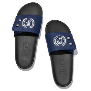 NEW!! PINK Single Strap Snap Slides 💙